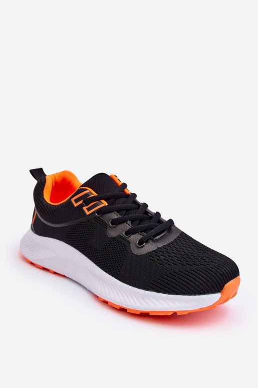 Classic Men's Sports Shoes Lace-up Black-Orange Jasper