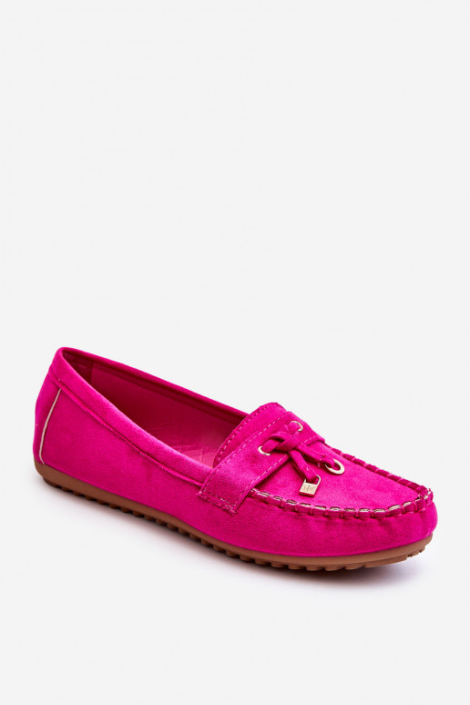 Classic Suede Loafers Fuchsia Good Time