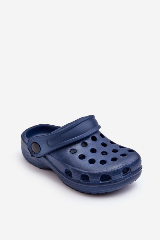 Baby Foam Crocs Slides navy blue Percy