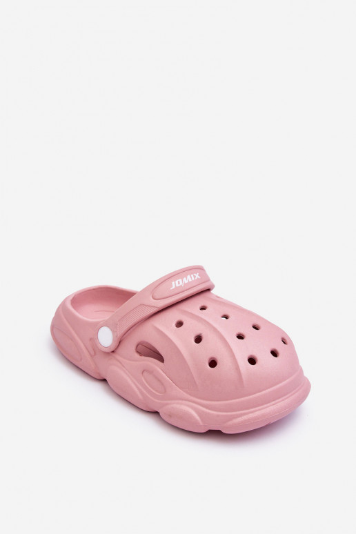 Children's Foam Slippers Crocs Pink Cloudy