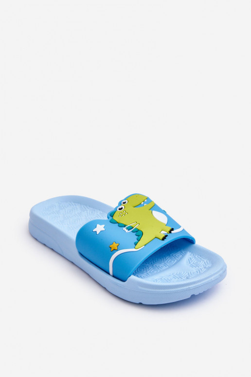 Children's Dinosaur T-Rex Slides Blue Bernis