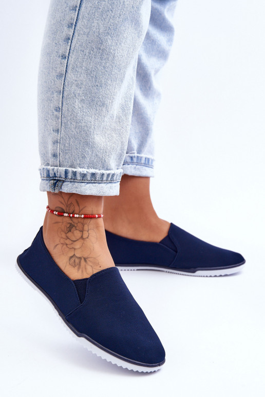 Women's Slip-On Sneakers Navy Versali