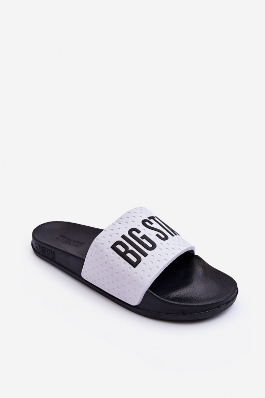 Men's Slippers Big Star MM174320 White-Black