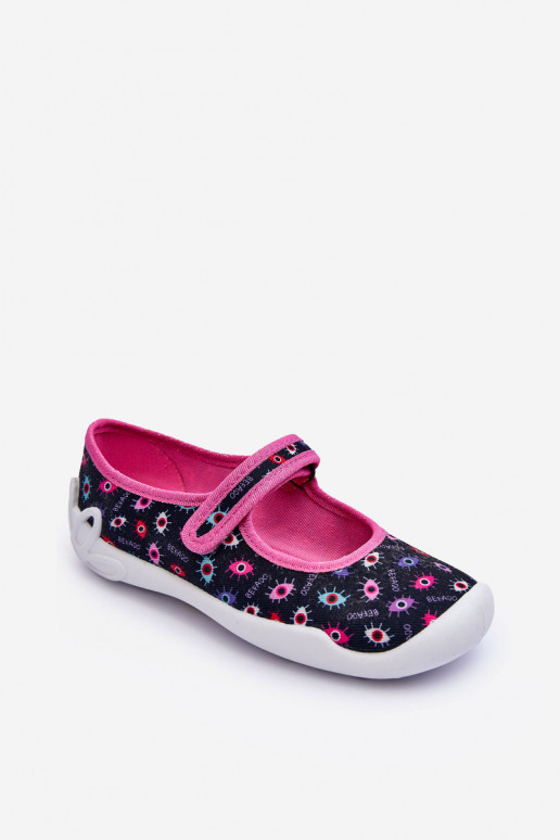 Girl's Ballet Flats Befado 114Y518 Navy-Pink