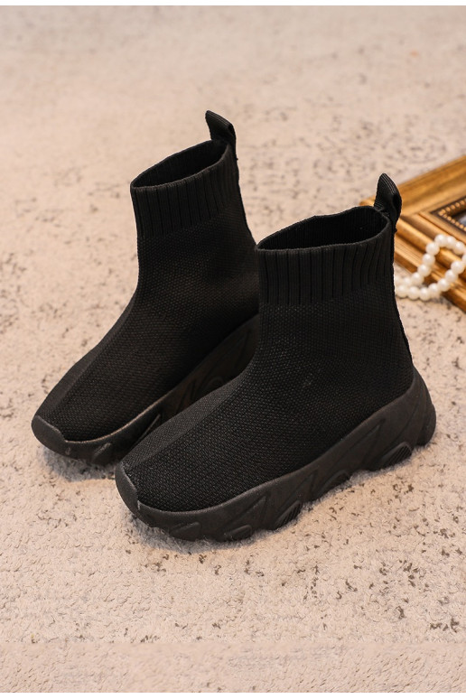 Children's Sporty Sock Shoes Black Zaelin