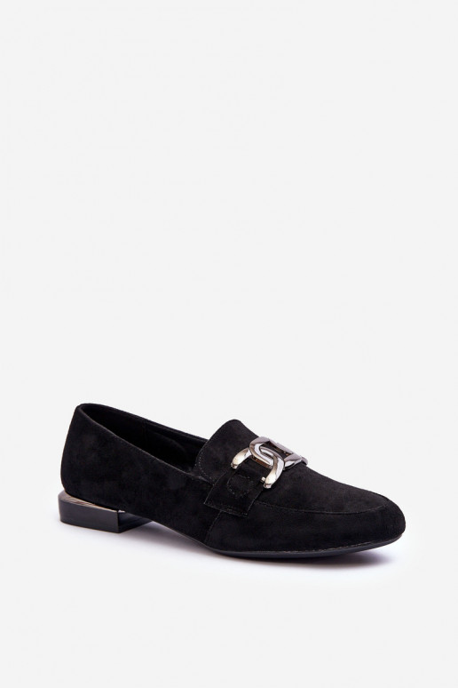 Women's Moccasins with Embellishment Black Camilena