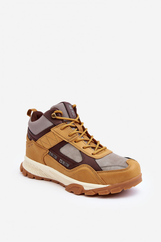 Lined Trekking Shoes Camel MM174162 Big Star