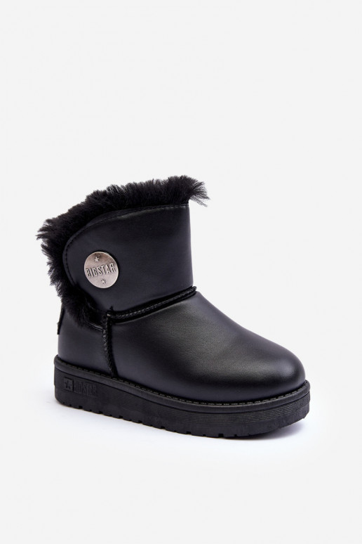 Children's Snow Boots Lined with Fur Black Big Star MM374082