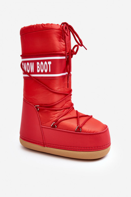 Women's High Snow Boots Red Venila