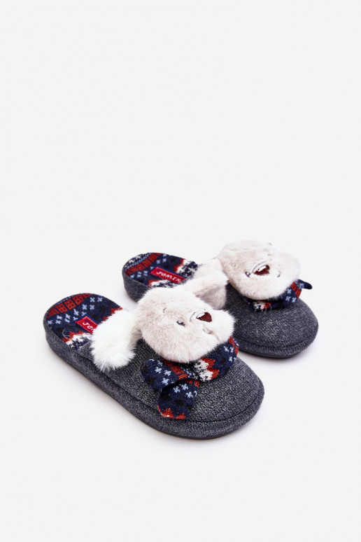 Children's slippers gray color Dasca