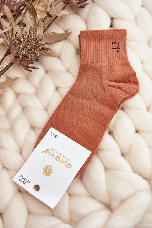 Cotton socks Camel