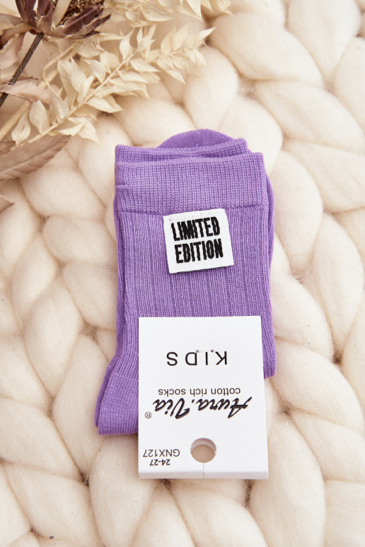 Children's socks Purple color