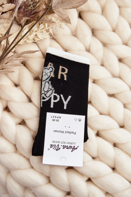 Socks with the inscription I m black