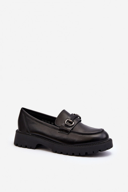 Women's Black Eco Leather Moccasins Ledda