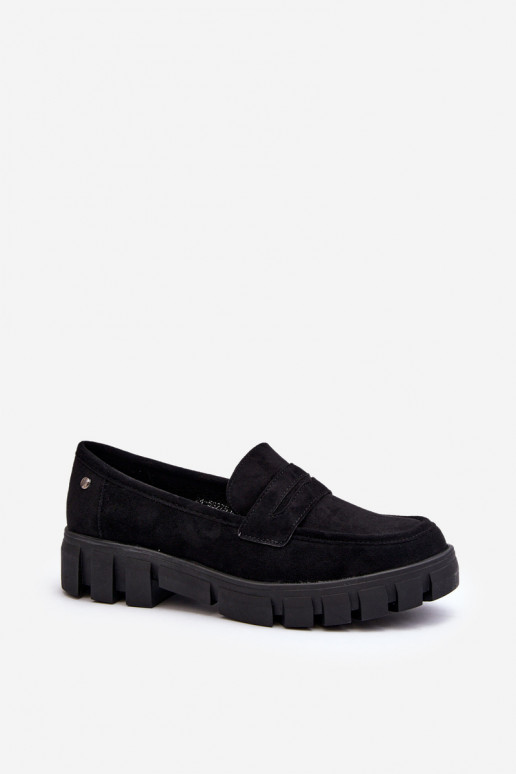 Women's Eco Suede Loafers Black by Seravisa