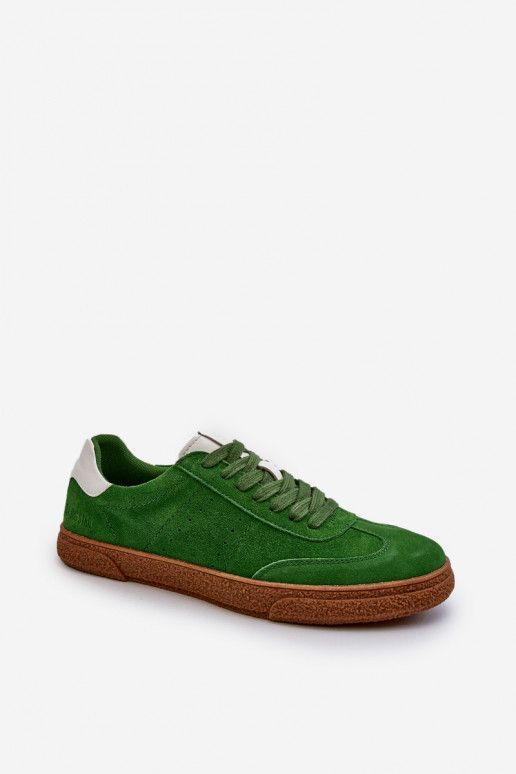 Men's Suede Sneakers Big Star NN174188 Green