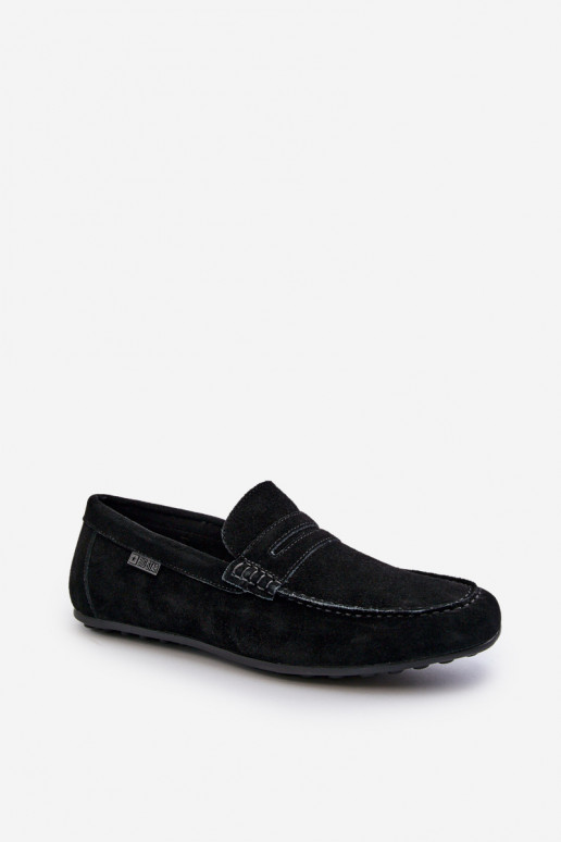 Men's Suede Moccasins Big Star NN174224 Black