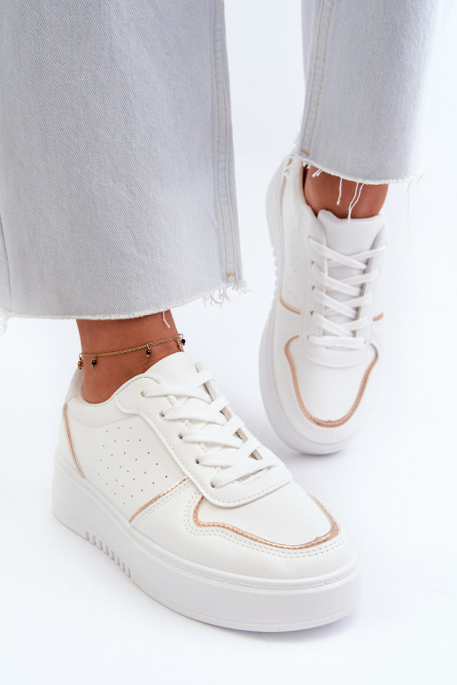 Women's Platform Sneakers White Tessama