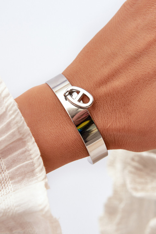 Women's Bracelet With Decoration Stainless Steel Silver