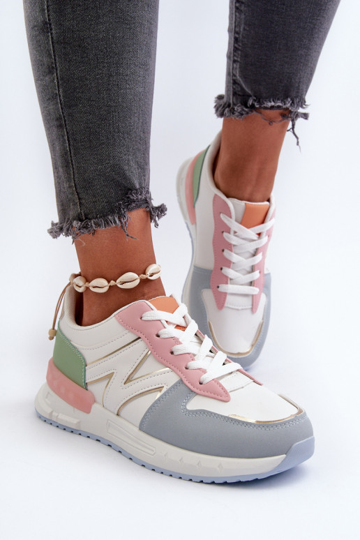 Women's Sneakers Made of Eco Leather Multicolor Kaimans