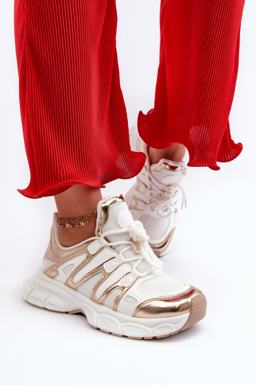 Women's sneakers on chunky sole white Ellerai