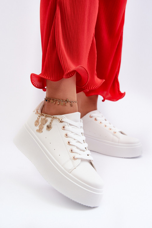 Women's Sneakers with Decoration White Celedria