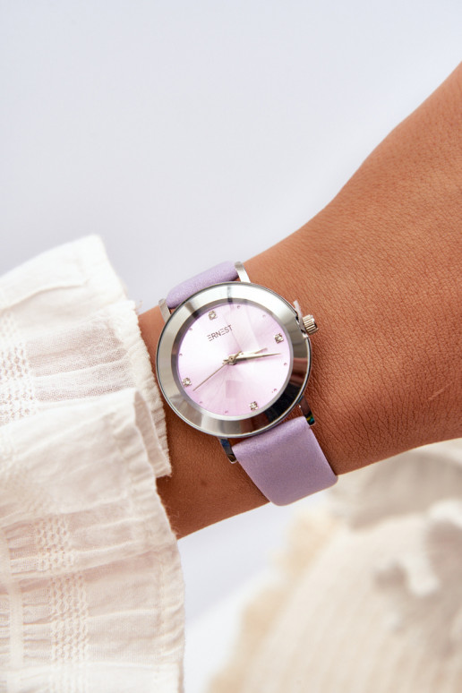 Women's Watch with Purple Strap Ernest E62035L