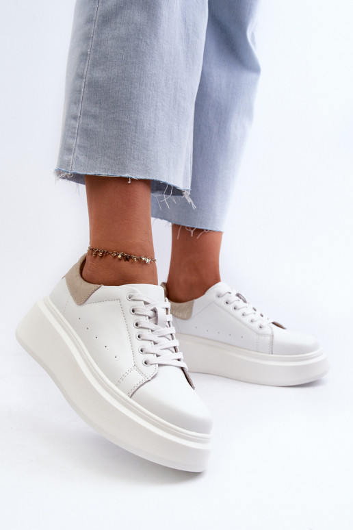 Women's Platform Sneakers D&A LR568 White