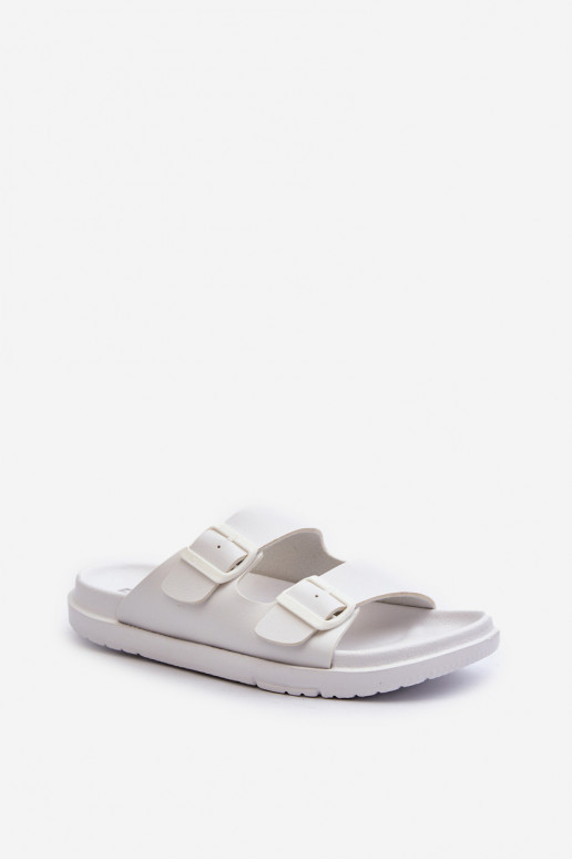 Light Men's Sandals With Buckles Big Star NN174594 White