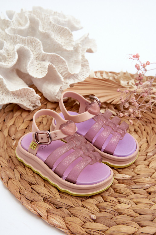 Fragrant Children's Sandals with Velcro ZAXY NN385020 Purple