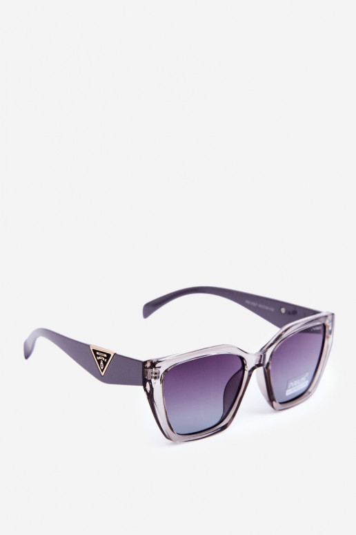 Women's Classic Sunglasses with Gold Details UV400 Grey