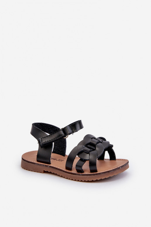 Children's Sandals with Velcro Fastening Black Sarniema