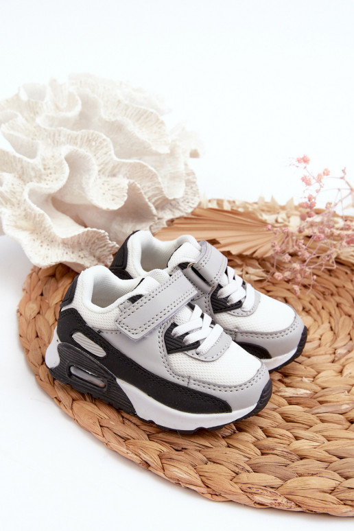 Children's Sneakers with Velcro Grey Krissandra