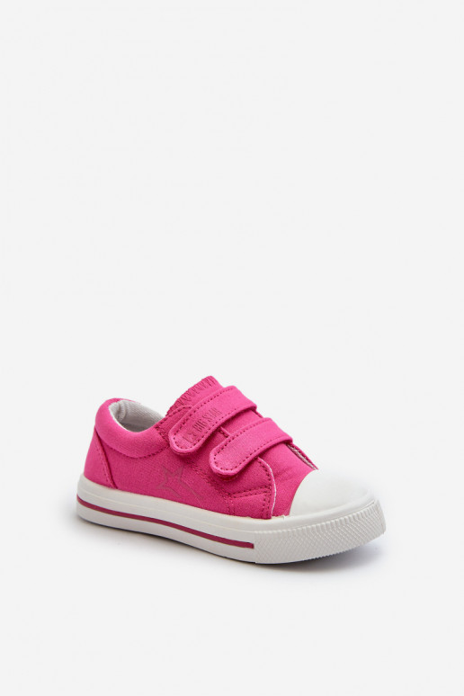 Children's Velcro Sneakers Big Star NN374113 Fuchsia