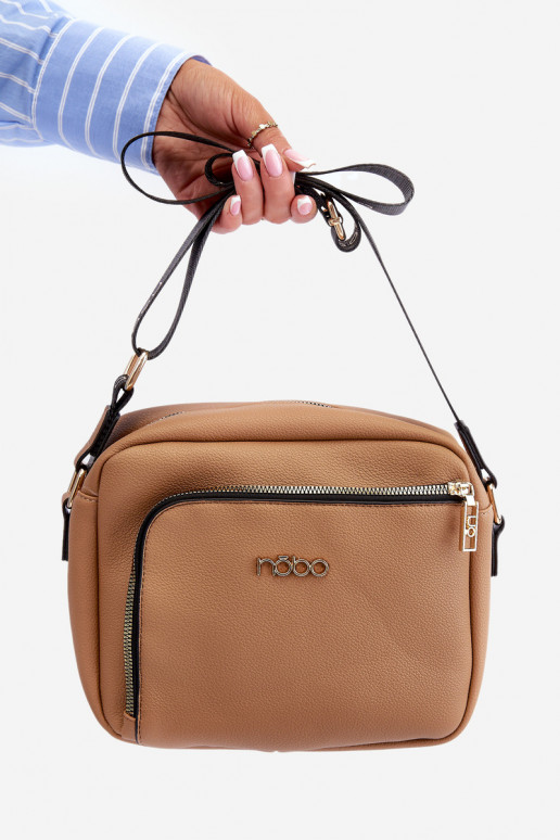 Crossbody Bag Made of Eco Leather NOBO BAGP990-K015 Brown