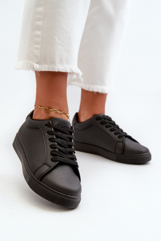 Low Women's Sports Sneakers Made of Eco Leather Black Diunna