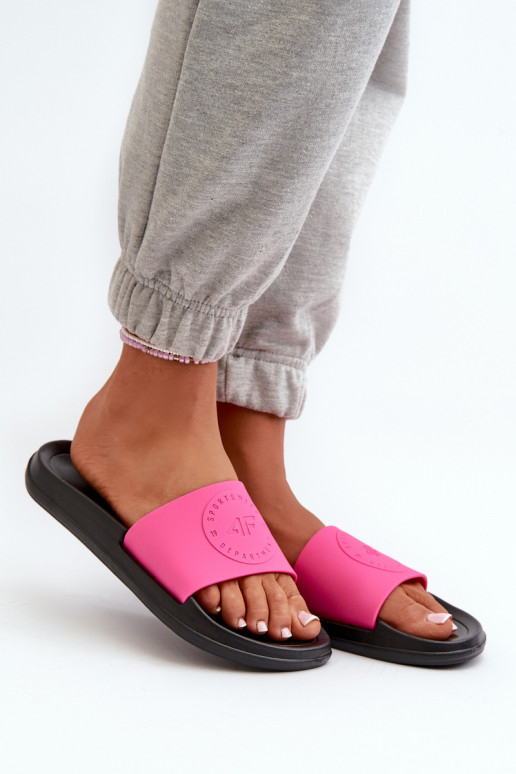 Women's Slides 4FMM00FFLIF045-55S Pink-Black