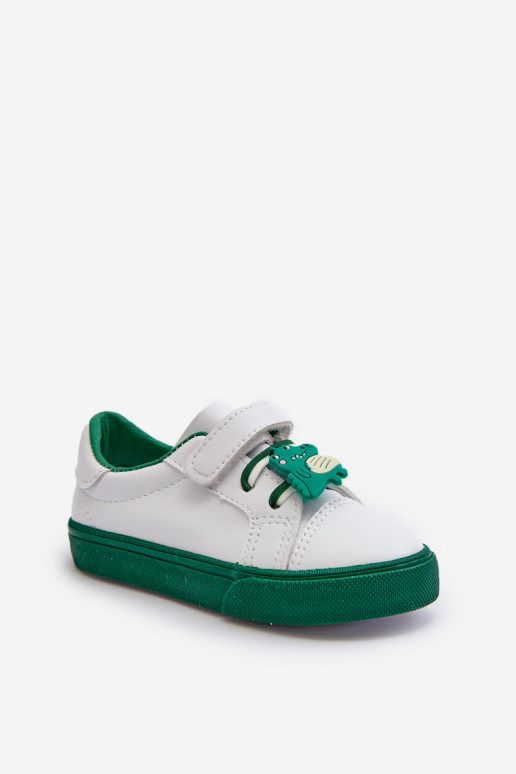 Children's Sneakers Trainers With Bow White-Green Pennyn