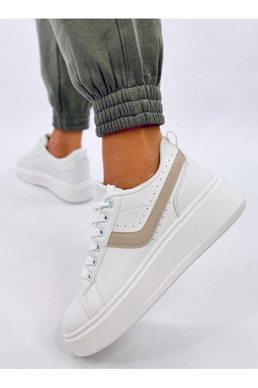 Sneakers model shoes with platform EMMAS BEIGE