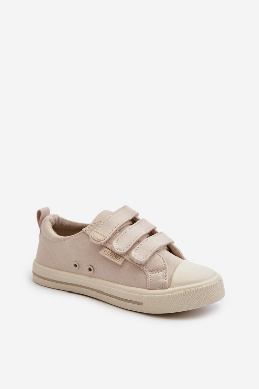 Children's Velcro Sneakers Big Star NN374119 Beige