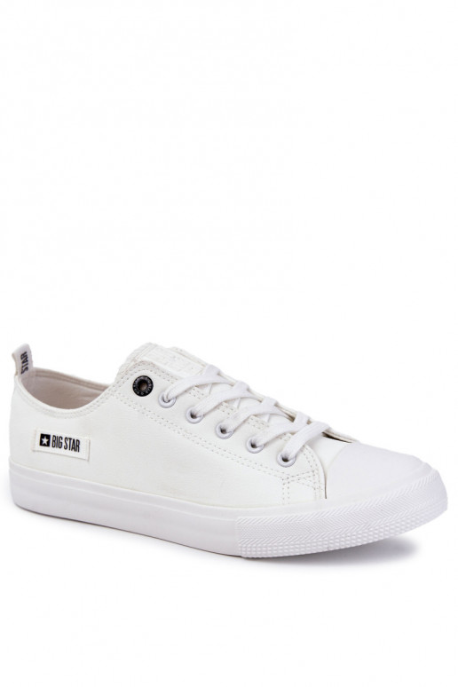 Men's Low Leather Sneakers Big Star KK174008 White