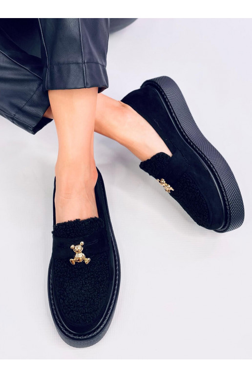 Moccasins with platform z barankiem ANISHA BLACK