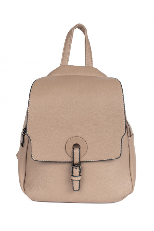 Classic  beige backpack damski