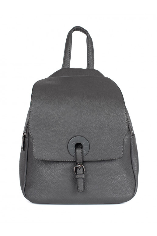 Classic gray backpack damski