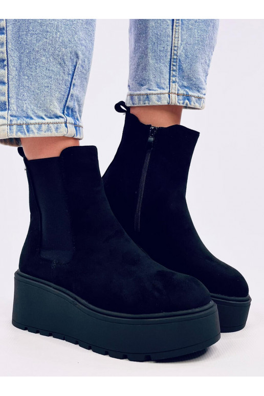 Chelsea boots with platform RONDA BLACK