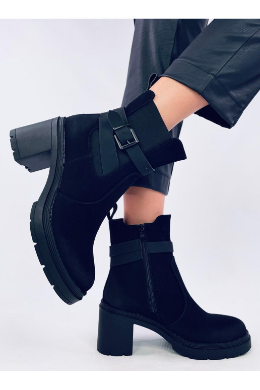 Boots with a comfortable heel TANISH BLACK