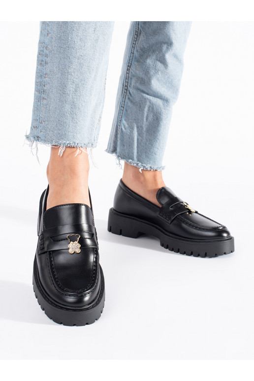 black women's moccasins with platform