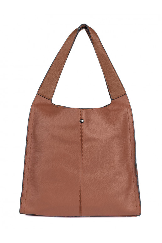 Big Brown Women's handbag z regulowanym paskiem