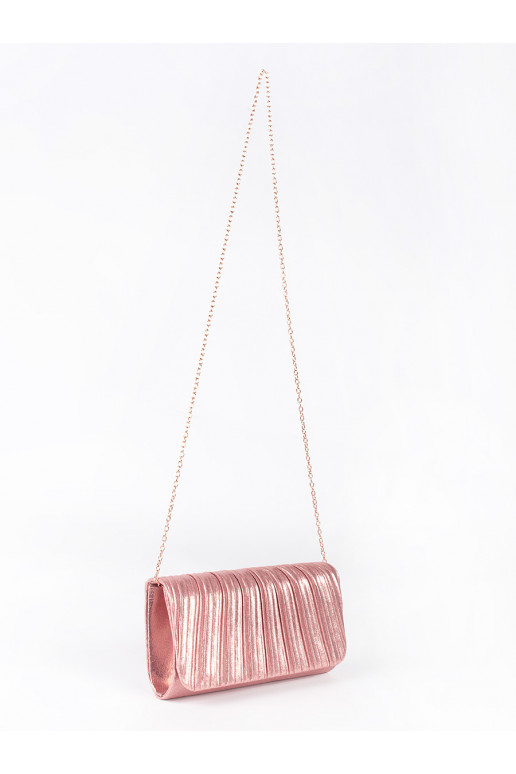 Elegant marszczona pink clutch bag evening