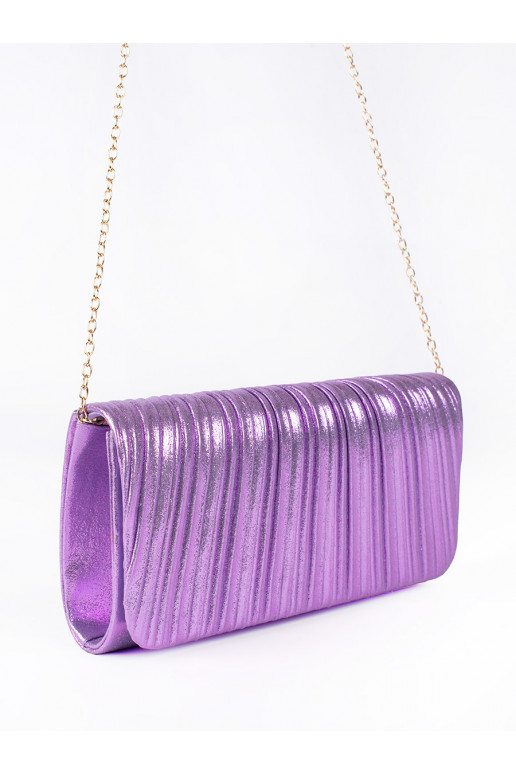 Elegant marszczona Violet clutch bag evening